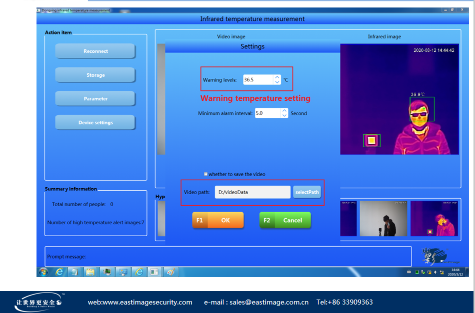 thermal image for body temperature