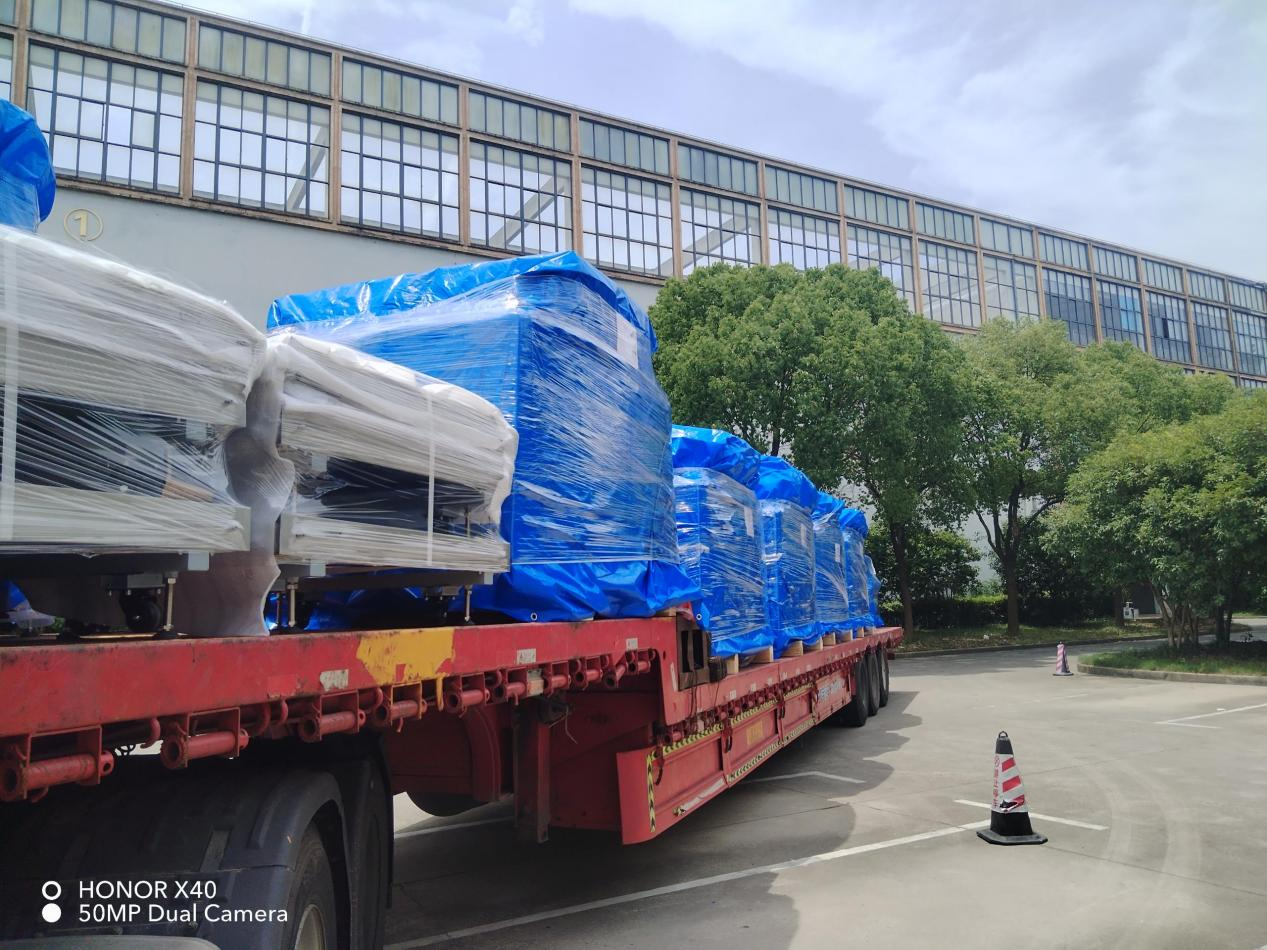 large-scale equipment 150180DV successfully stationed in Shandong Logistics Park