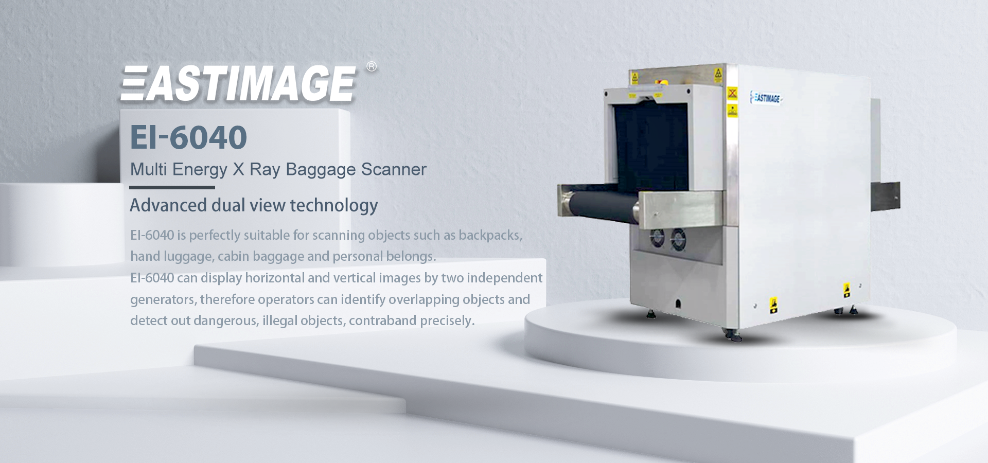 How does X-ray baggage scanner identify the goods?